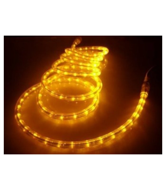 Cordon lumineux DEL, Jaune 12vdc, 50 Leds, 2.4W , IP68, 5mts de Global Tone