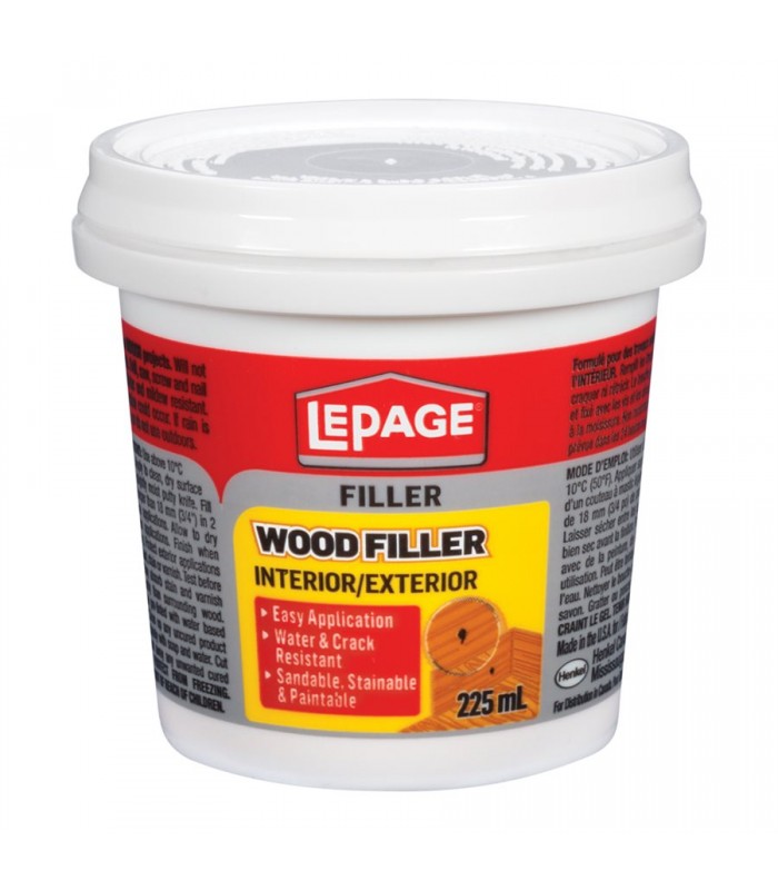 LePage Interior/Exterior Wood Filler, 225ml (462072)