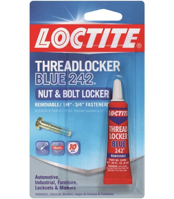 Bloqueur de filetage Bleu Loctite 242 amovible, 6ml