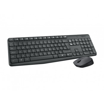 Logitech Wireless Desktop Mk235 With Keyboard and Portable Mouse - Refurbished