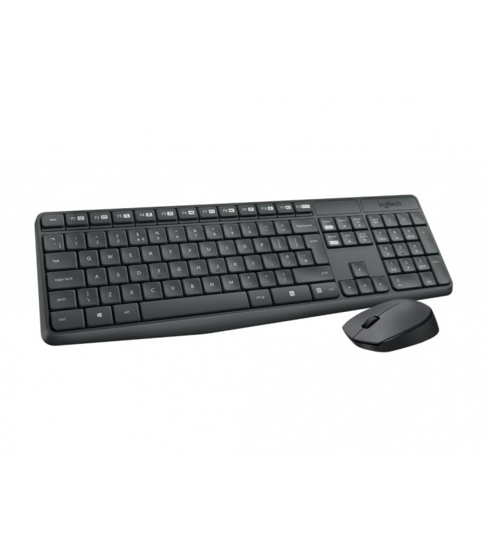 Logitech Wireless Desktop Mk235 With Keyboard and Portable Mouse - Refurbished