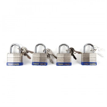 Tough Guard Padlock Laminated 40mm Key Alike - Pack of 4