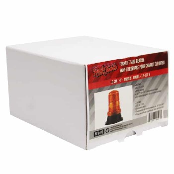 RedTools Mini-gyrophare de 4 po. pour chariot élévateur - 12-110 Vcc - IP56 - Ambre
