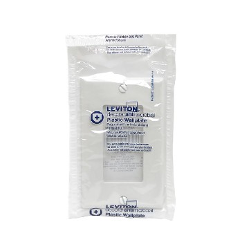 Leviton Plaque murale Décora simple antimicrobienne - Blanc