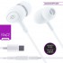 ESCAPE Hands-free Earphones with Type-C plug, White