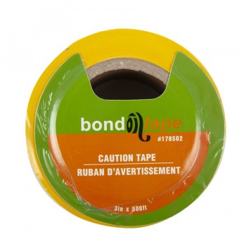Bond Tape Ruban D'avertissement 3 po. x 500 pi.