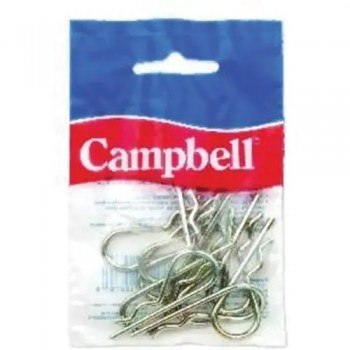 Campbell Agrafes 3/32 po. pour goupilles d'attelage - Paquet de 10