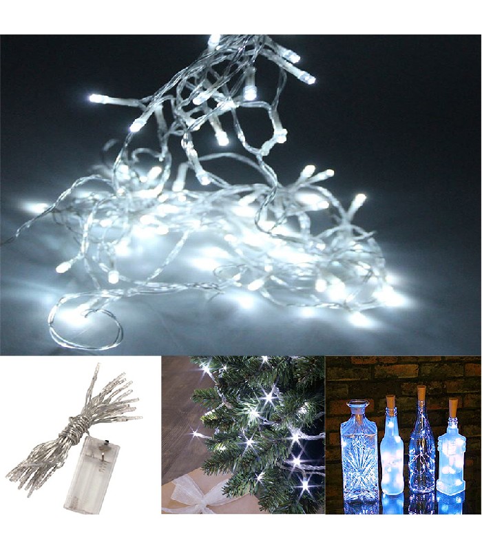 Danson Decor LED Battery Operated String Lights - 20 LED - Pure White - 1.93 m