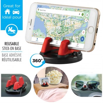 eLink 360° rotating anti slip car/desktop mobile phone holder