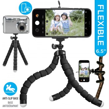 eLink Trépied flexible de 6,5 pouces avec support universel