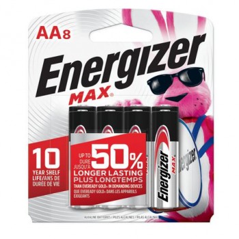 Energizer AA Alkaline Batteries 8 Pack