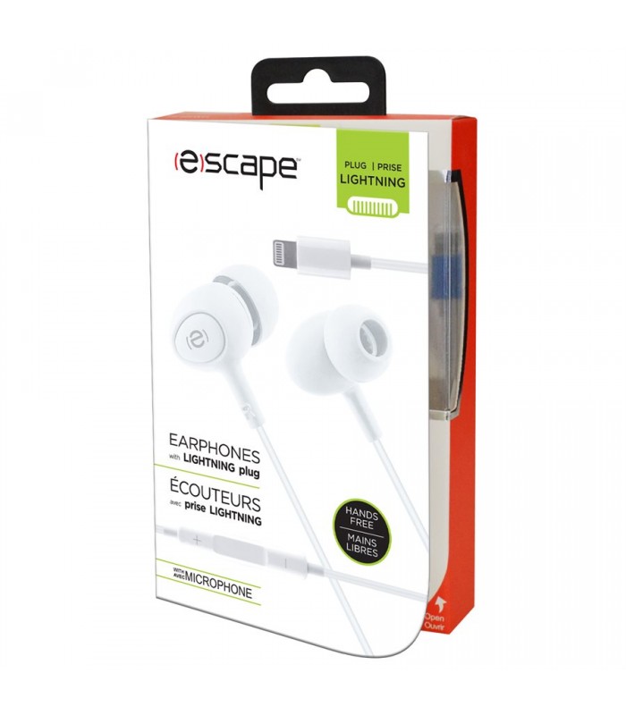 ESCAPE Hands-free Earphones with Lightning plug, White