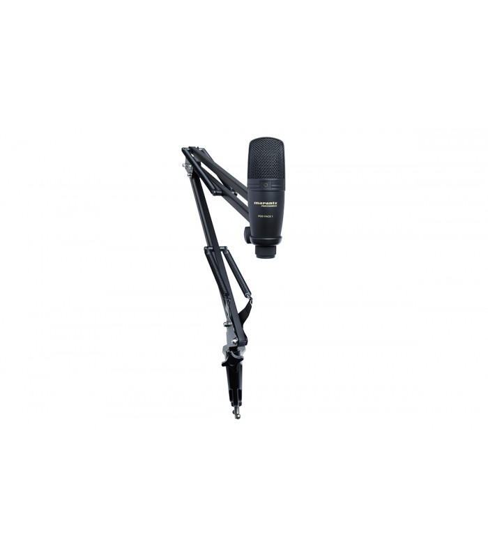 Marantz Microphone à condensateur USB de diffusion avec perche et câble