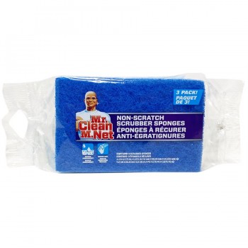 Mr. Net Éponges à récurer anti-rayures - Paquet de 3