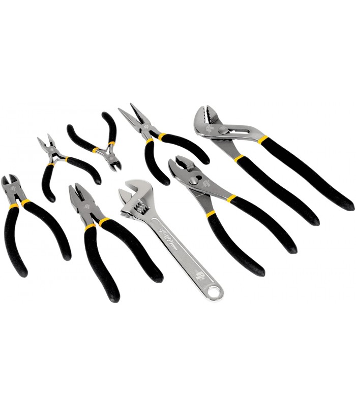 Performance Tools PTW1704 - 8 Piece Pliers & Adjustable Wrench Set