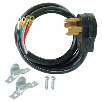 PureVolt Corde AC sécheuse SDRT 4/C 10 AWG - 1.8M - Noir
