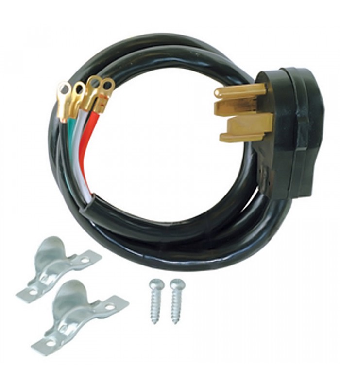 PureVolt Corde AC sécheuse SDRT 4/C 10 AWG - 1.8M - Noir