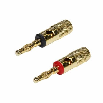 RedLink  Fiche banane vissable - Plaqué Or - Paire