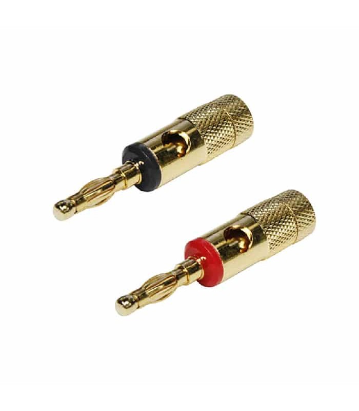 RedLink Screw Type Banana Plug - Gold Plated - Pair