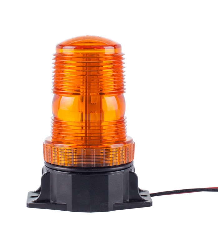 RedTools 4 in. Mini Rotating Beacon for Forklift - 12 V-110 V Dc - IP56 - Amber