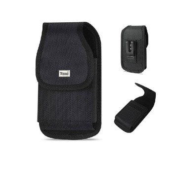 Reiko Vertical Cell Phone Pouch - Black