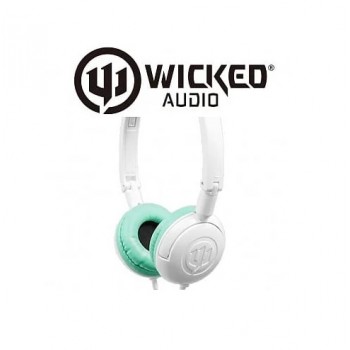 Wicked Audio Raven Headphones - White/Teal
