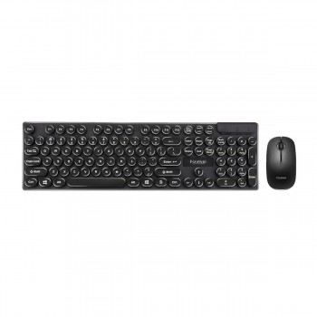 Marvo Office 2.4G Wireless Keyboard and Mouse 3 Buttons 3D DPI: 1000 Mouse 3 Million Clicks 104 Keys English Black (DCM002WEBK)