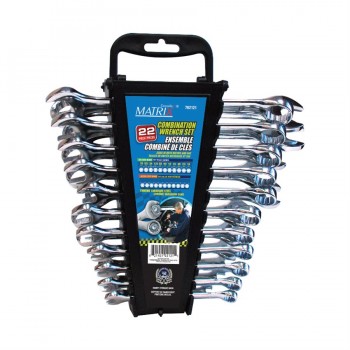 Matrix Canada Combination Wrench Set Curved 22pc SAE/Metric