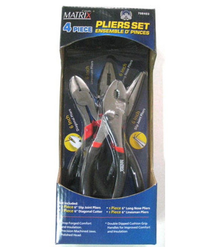 Matrix Canada Pliers Set Assorted 4/pk