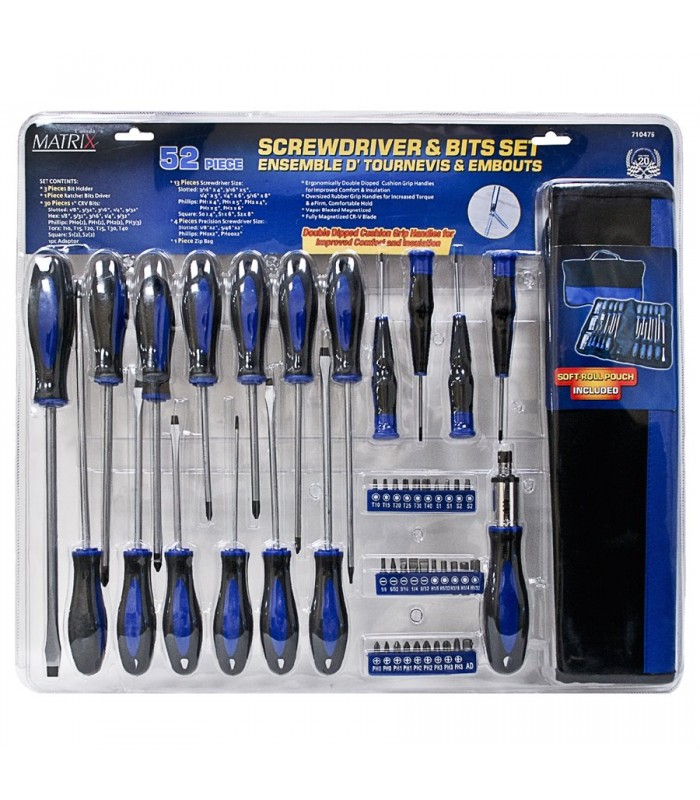 Matrix Canada Screwdriver & Bits 52pc Set