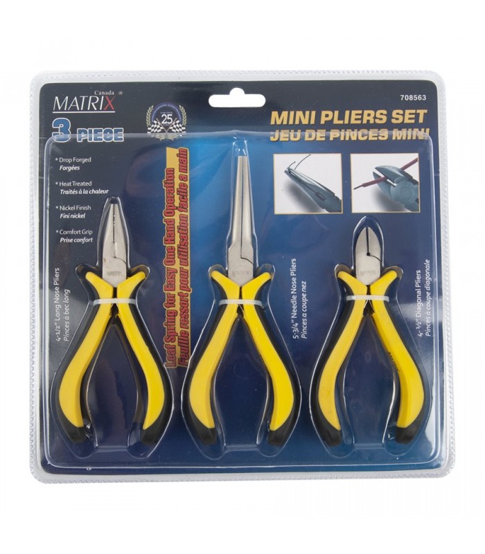 Matrix Canada Set of Mini Pliers- Pack of 3