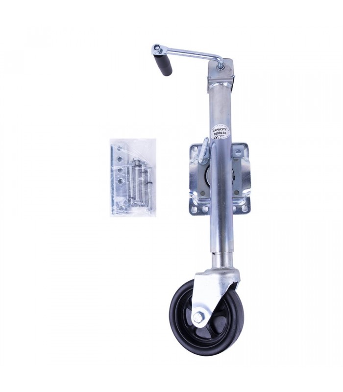 Matrix Canada Swivel Trailer Jack with wheel and  Bolt-On Mounting Bracket 1000lbs