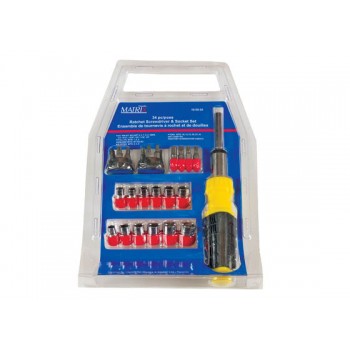 Matrix Screwdriver & Socket Ratchet 34pc Set