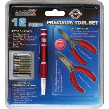 Ensemble d'outils de prcision 12 pièces de Matrix