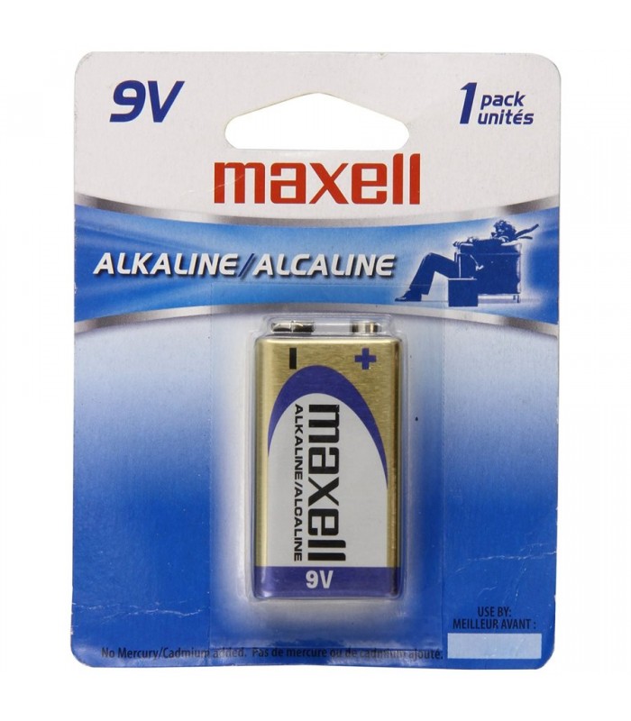 Maxell 9 Volt Alkaline Battery