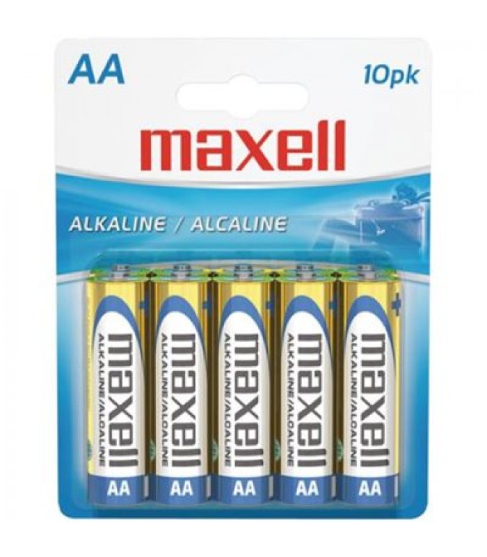 Maxell AA Alkaline Battery - 10 Pack