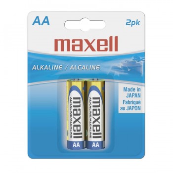 Pile Alcaline Maxell AA - Paquet de 2