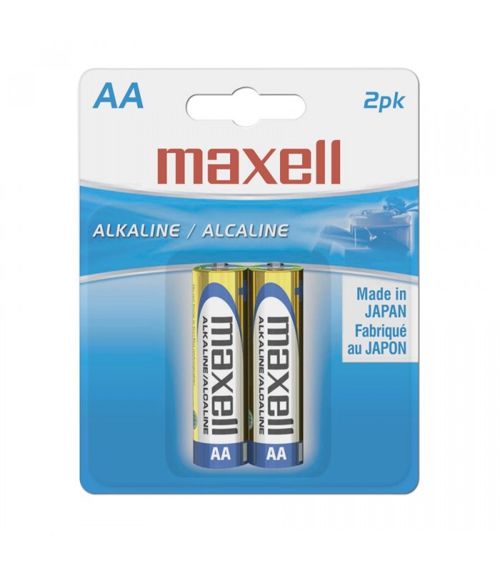 Maxell AA Alkaline Battery - 2 Pack