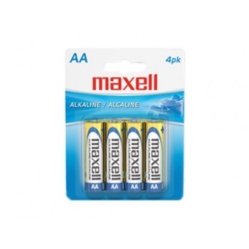 Maxell AA Alkaline Battery - 4 Pack