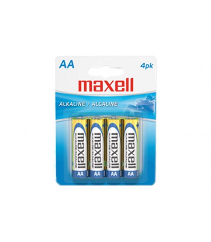 Maxell AA Alkaline Battery - 4 Pack