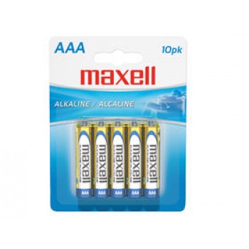 Pile Alcaline Maxell AAA - Paquet de 10