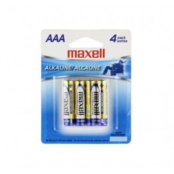 Pile Alcaline Maxell AAA - Paquet de 4