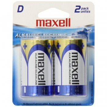 Pile Alcaline Maxell D - Paquet de 2