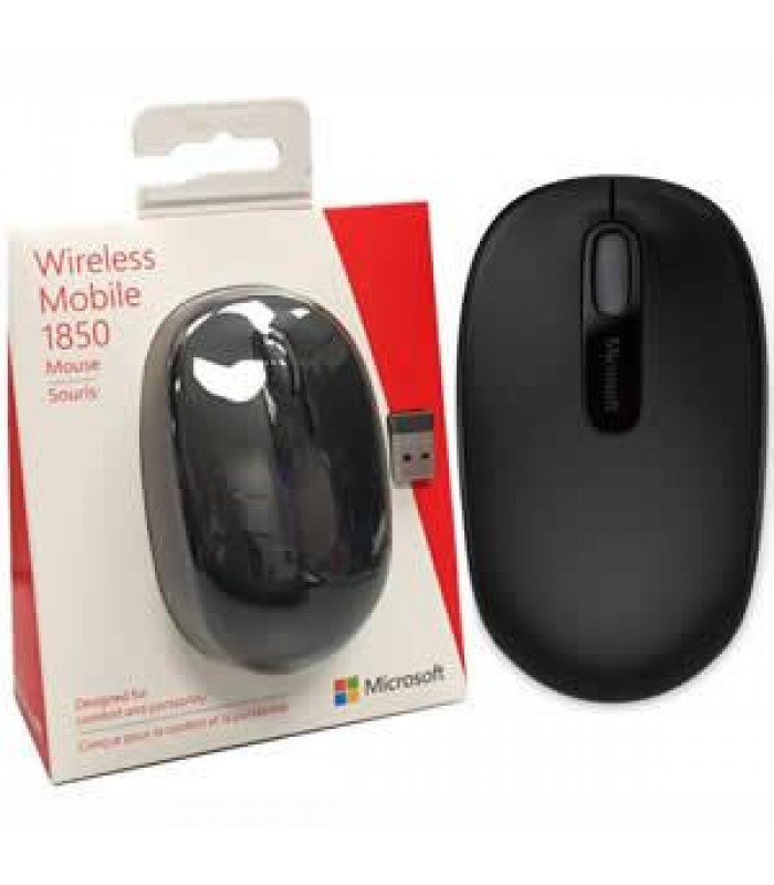 Souris sans fil Noire Wireless Mobile Mouse 1850 de Microsoft