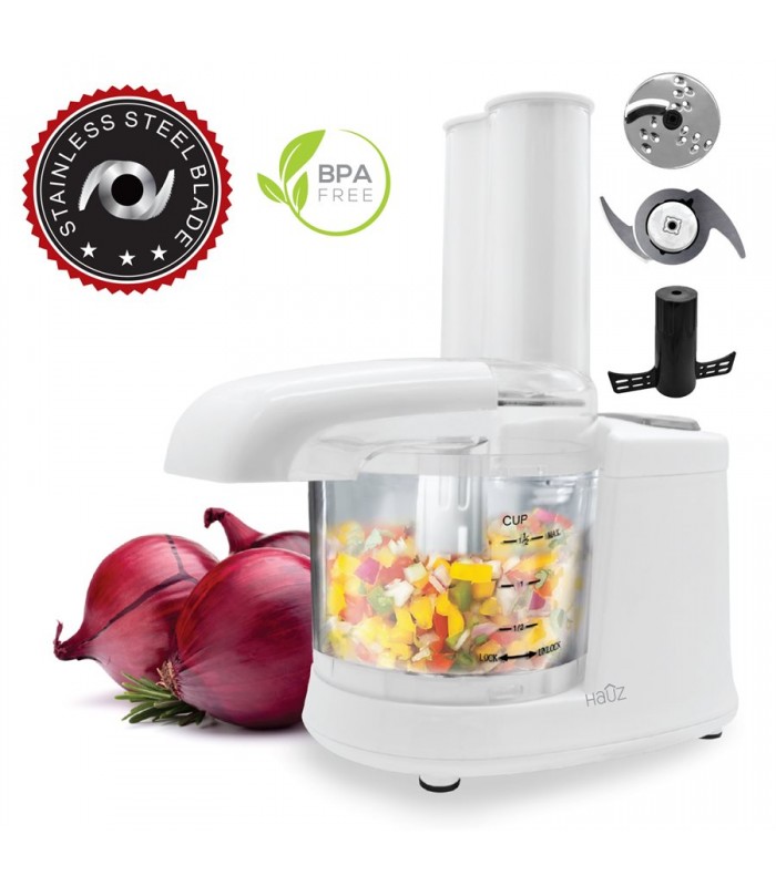 Mini Food Processor, White