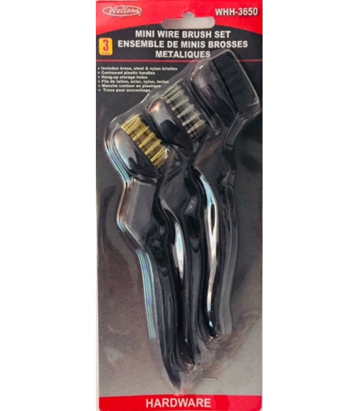 Mini brosses en acier - 3 mcx