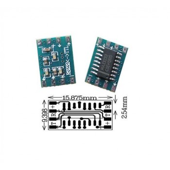 Serial Port Mini RS232 to TTL Converter Adaptor Module Board MAX3232 115200bps for Arduino