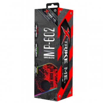 Xtrike Me Tapis de souris RGB à 3 mode d'éclairage, surface sans friction MP-602