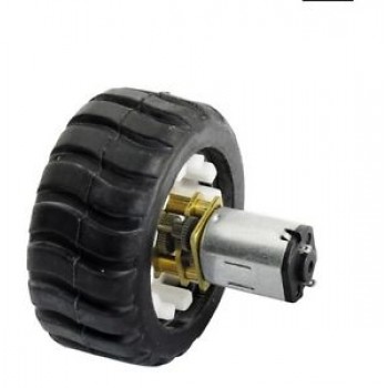 Moteur à engrenages du mini métal N20 de CC 6V avec la roue en caoutchouc de 12MM pour la voiture de robotique