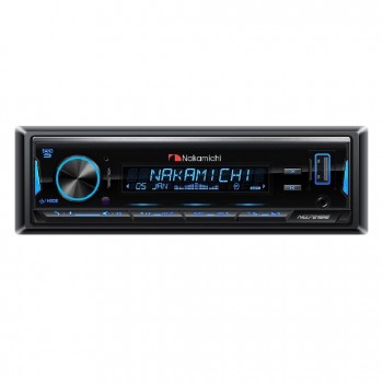 Nakamichi Récepteur DIN multimédia numérique - BT/USB/AUX - Avec télécommande sans fil